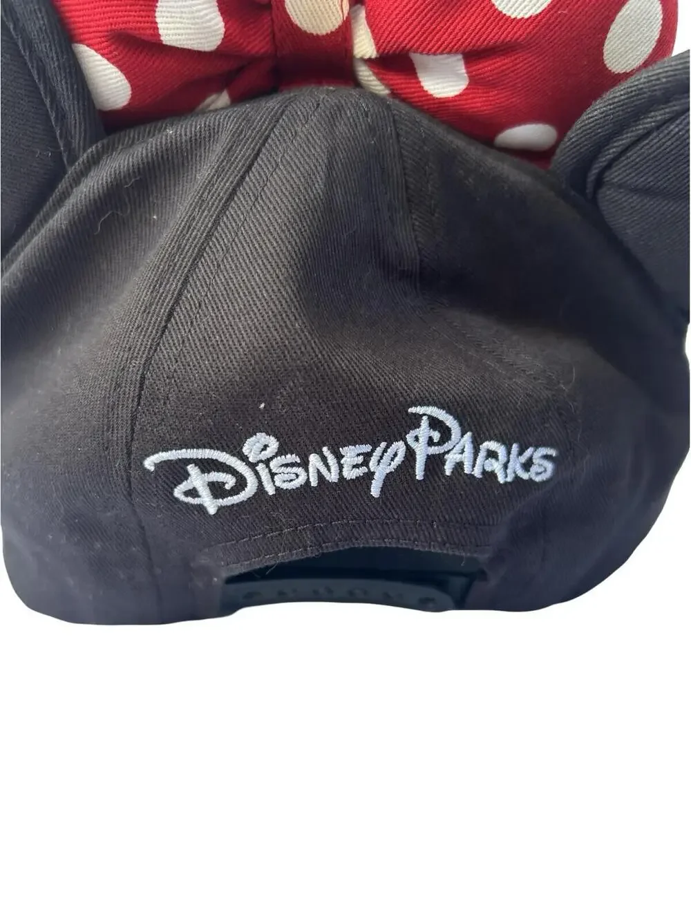 Disney Parks‎ Minnie Mouse Ears Youth Snapback Hat Red Polka Dot